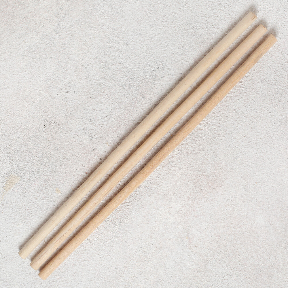 Loren Crafts 3 Adet 35cm Makrome Çubuğu 10mm